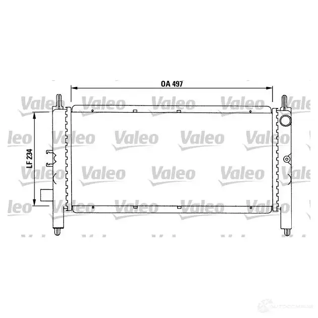 Радиатор охлаждения двигателя VALEO 3276427312157 236155 9 2SEPVP 731215
