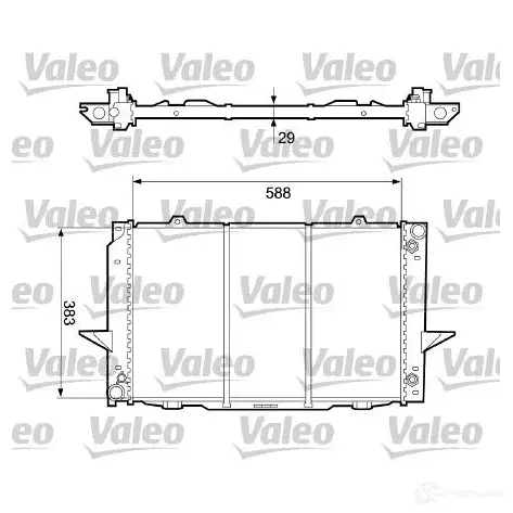 Радиатор охлаждения двигателя VALEO LGV3I 732365 236509 01870 803 изображение 0