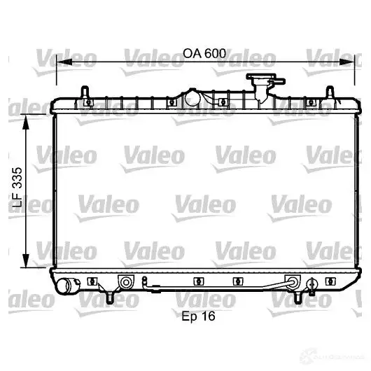 Радиатор охлаждения двигателя VALEO 734253 3276427342536 237047 SLI WA изображение 0
