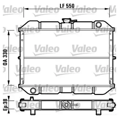 Радиатор охлаждения двигателя VALEO E8 4605Q 731539 3276427315394 236282