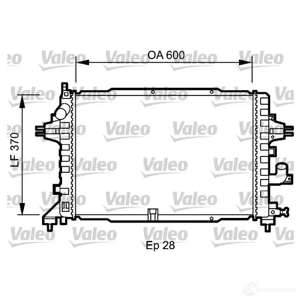 Радиатор охлаждения двигателя VALEO 3276427350807 SFR7 YOP 735080 237383 изображение 0