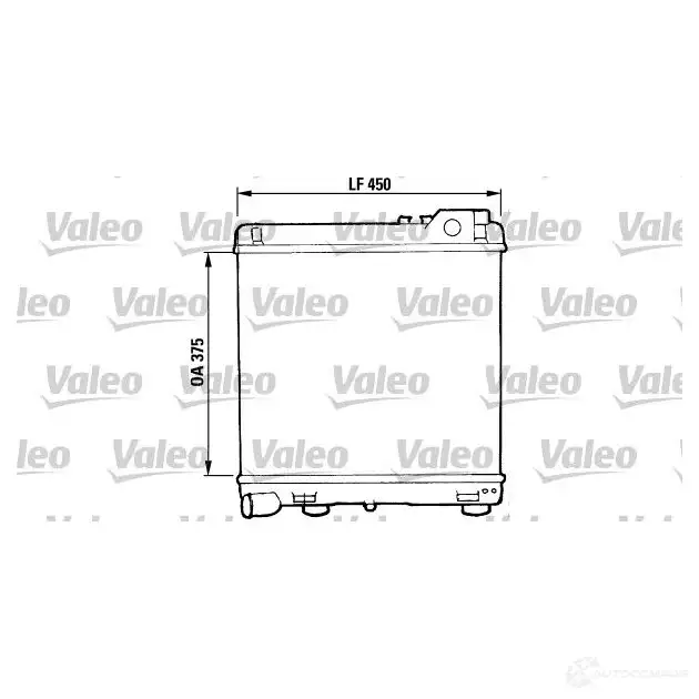 Радиатор охлаждения двигателя VALEO 819369 3276428193694 T2FDV 1J 241615