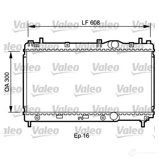 Радиатор охлаждения двигателя VALEO 236529 U2OB K 3276427324266 732426