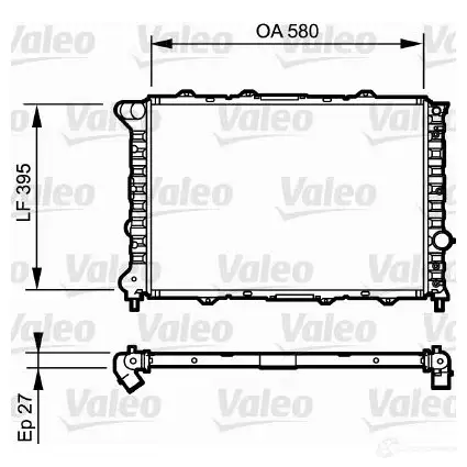 Радиатор охлаждения двигателя VALEO R C137 236471 732248 JD30UTK