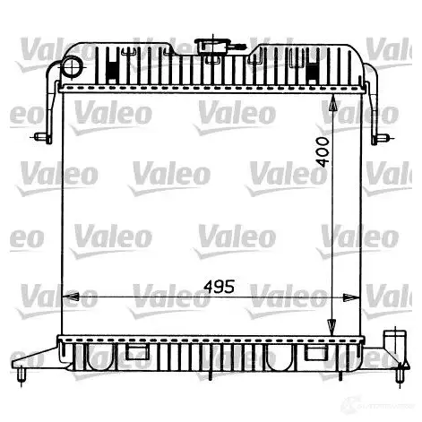 Радиатор охлаждения двигателя VALEO 3276427312010 LLUD YF 731201 236149