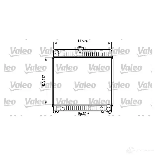 Радиатор охлаждения двигателя VALEO 819217 XW 4MZD 241604 3276428192178
