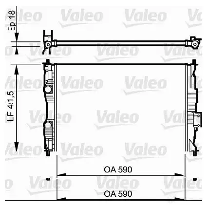 Радиатор охлаждения двигателя VALEO 237400 735118 3276427351187 SKH 2U