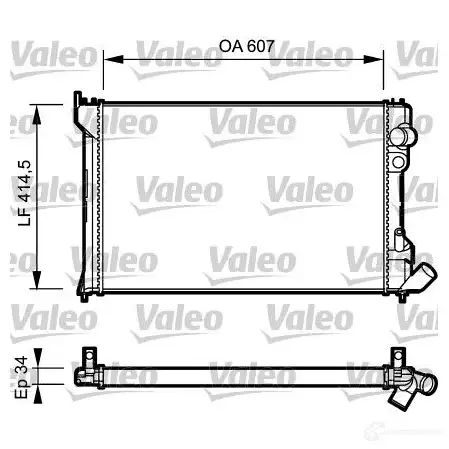 Радиатор охлаждения двигателя VALEO TH134 730982 RC 1051 236049