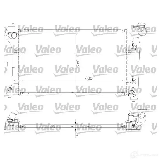 Радиатор охлаждения двигателя VALEO 3276427348514 V752V Y 237288 734851