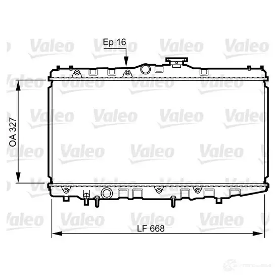 Радиатор охлаждения двигателя VALEO 731105 6Z2T IR 3276427311051 236098 изображение 0