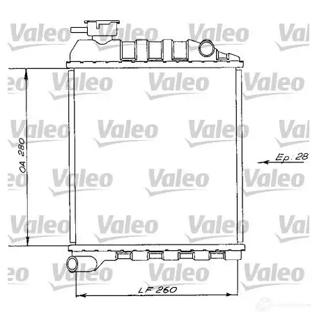 Радиатор охлаждения двигателя VALEO 730172 Q SGSXP 3276427301724 235795