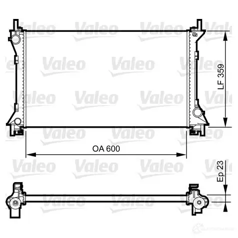 Радиатор охлаждения двигателя VALEO 3276427329629 732962 491316164 P6DW4 5S