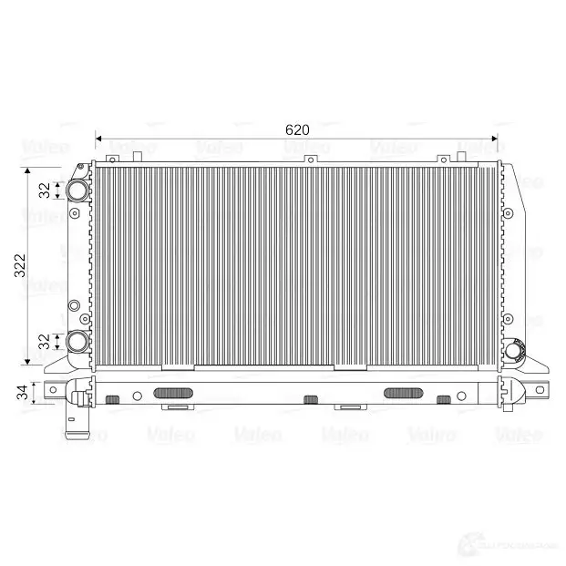 Радиатор охлаждения двигателя VALEO 236042 730972 T A900 BEYQ0S0 изображение 0