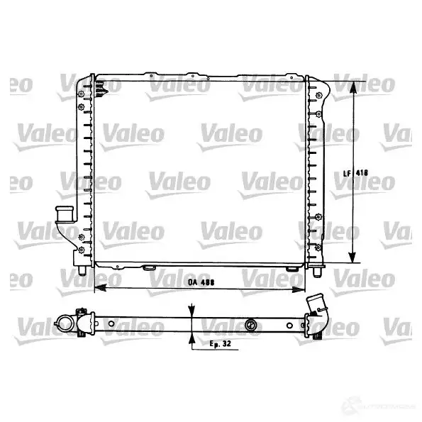 Радиатор охлаждения двигателя VALEO 731281 TA81 7 4HNCUH 236183