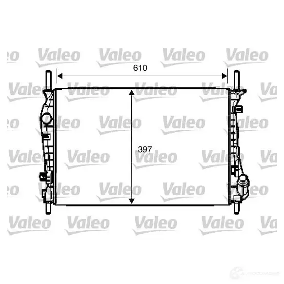 Радиатор охлаждения двигателя VALEO 3276427346961 734696 U4BZ T 237218