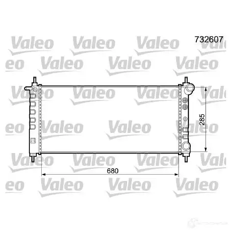 Радиатор охлаждения двигателя VALEO 732607 3276427326079 236628 JB KOL