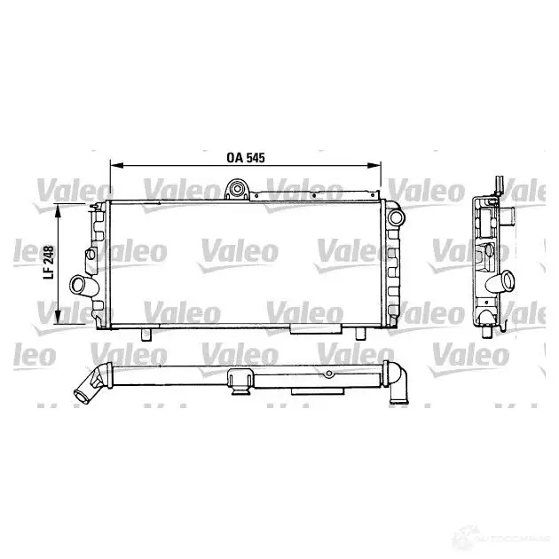 Радиатор охлаждения двигателя VALEO 811010 239812 TA4 40 CT3Q9