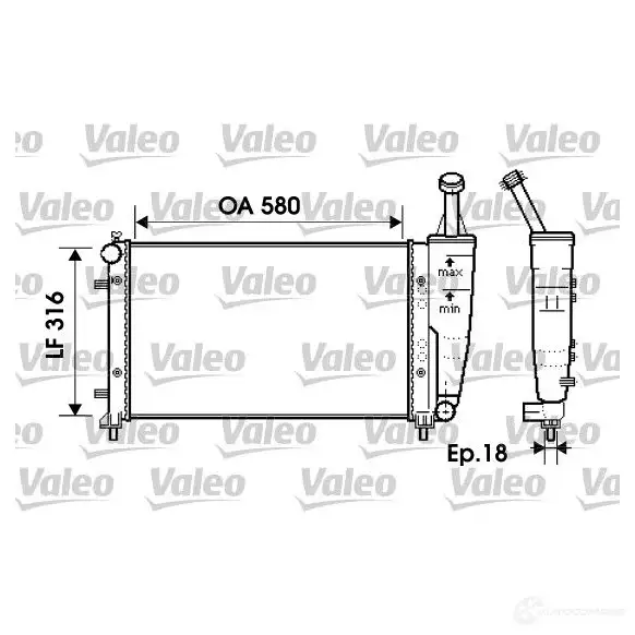 Радиатор охлаждения двигателя VALEO 3276427343632 237117 G 6YIJ 734363