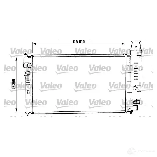 Радиатор охлаждения двигателя VALEO TA786 810955 R A814 239791