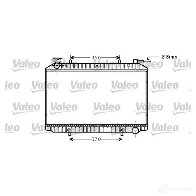 Радиатор охлаждения двигателя VALEO QV TRF 734446 3276427344462 237158