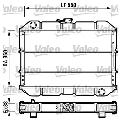 Радиатор охлаждения двигателя VALEO 236284 3XR 2179 731547 3276427315479