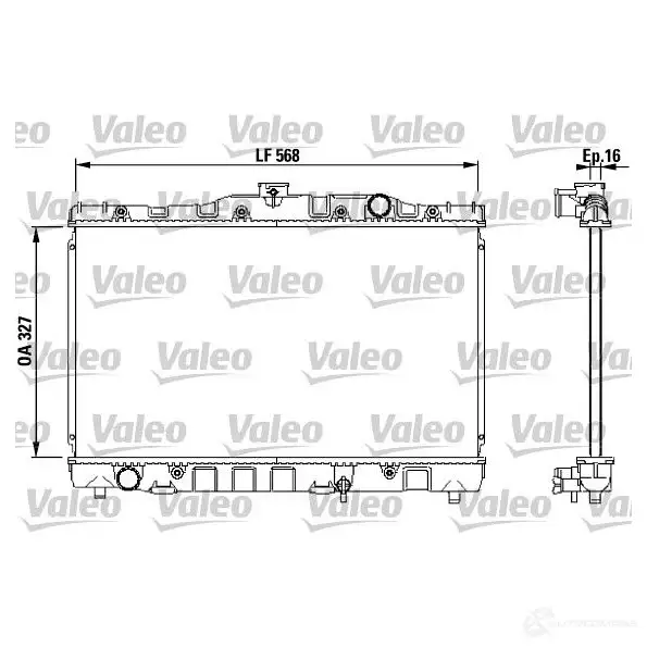 Радиатор охлаждения двигателя VALEO 3276427304688 YMI LZ 235892 730468