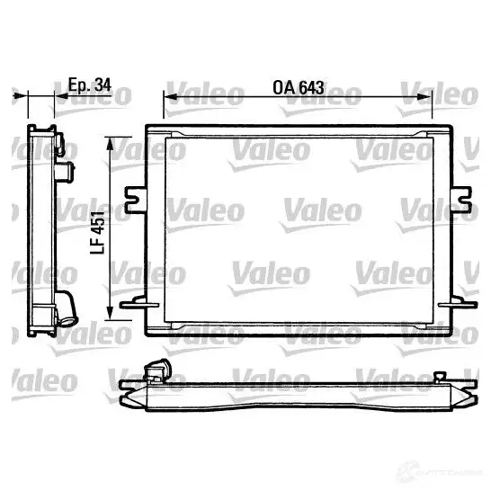 Радиатор охлаждения двигателя VALEO TC0 05 239832 TBRBPN2 811348
