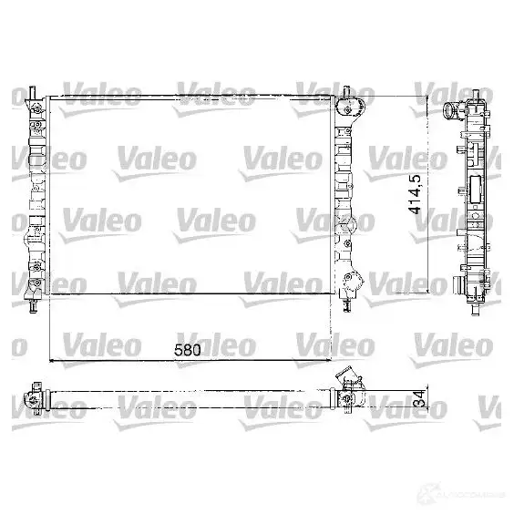 Радиатор охлаждения двигателя VALEO 732580 RM2 03 236607 TH230