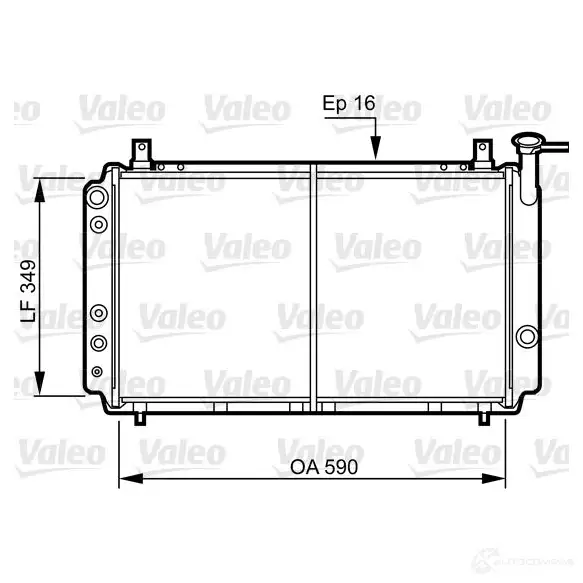 Радиатор охлаждения двигателя VALEO 731082 A OBMI 236086 3276427310825
