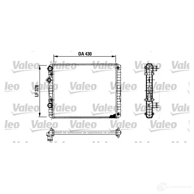 Радиатор охлаждения двигателя VALEO 236029 730956 TH098 RM1 033 изображение 0
