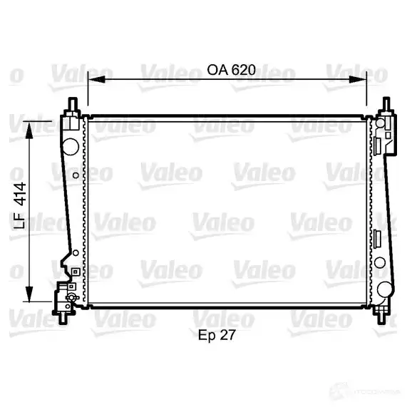 Радиатор охлаждения двигателя VALEO 735041 3276427350418 GG 66H 237349 изображение 0