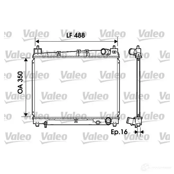Радиатор охлаждения двигателя VALEO 734840 3276427348408 KG2Z M0X 237282 изображение 0