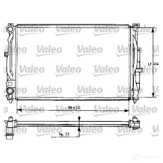 Радиатор охлаждения двигателя VALEO 236280 TH150 731537 RM10 59