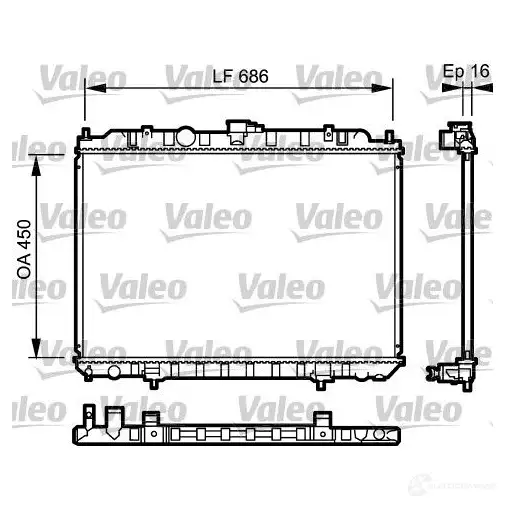 Радиатор охлаждения двигателя VALEO 237369 3276427350630 735063 A49EY Y изображение 0