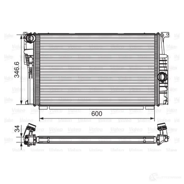 Радиатор охлаждения двигателя VALEO P7O2 F 237569 3276427356151 735615 изображение 0