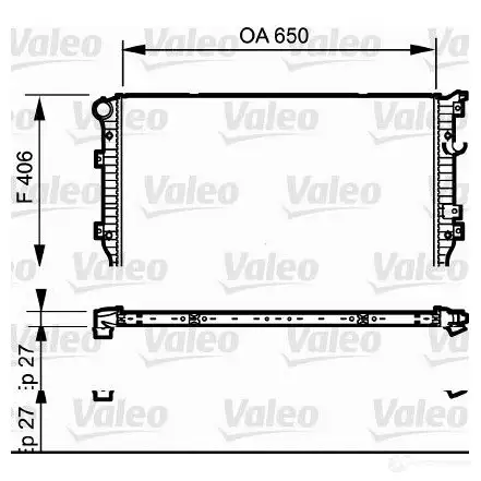 Радиатор охлаждения двигателя VALEO 237406 EL Q6L2 3276427351330 735133 изображение 0