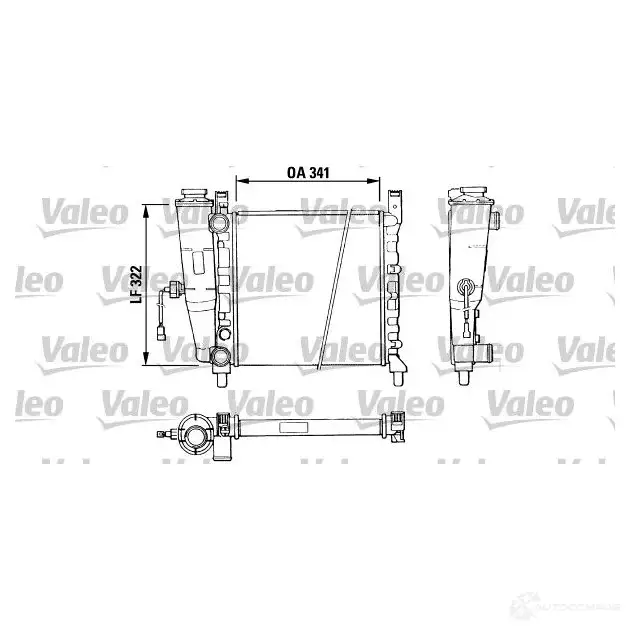 Радиатор охлаждения двигателя VALEO SHJ9N 239838 TA4 42 811386