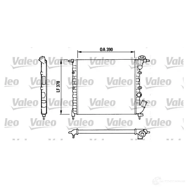 Радиатор охлаждения двигателя VALEO 816655 240658 TA48 7 MQCNP