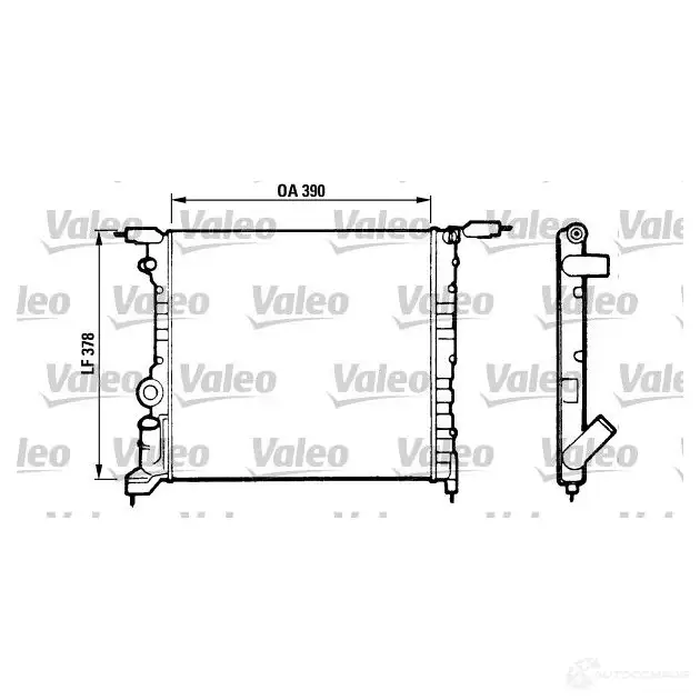 Радиатор охлаждения двигателя VALEO TA5 13 P5WGQP 816657 240660