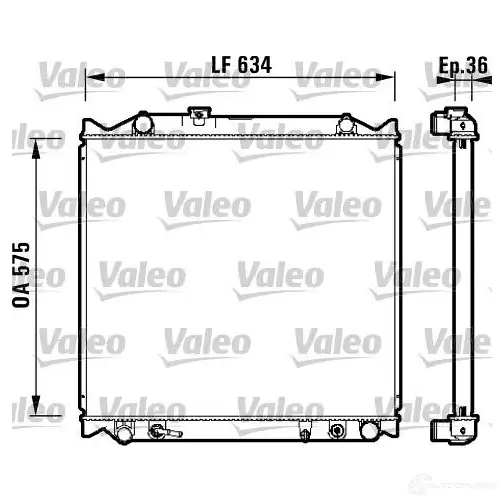 Радиатор охлаждения двигателя VALEO 3276427342062 734206 S Y2G09 237008