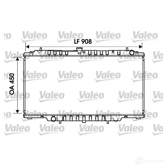 Радиатор охлаждения двигателя VALEO 734153 I OBI5A 236969 3276427341539
