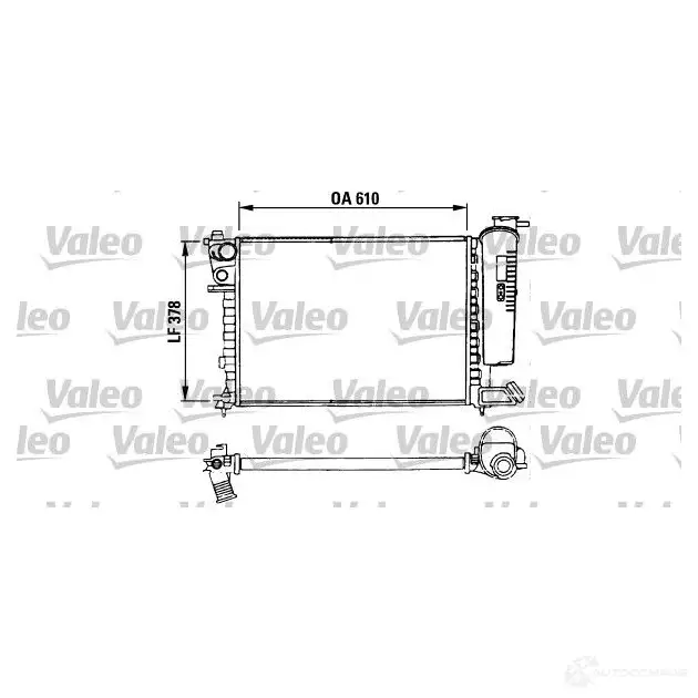 Радиатор охлаждения двигателя VALEO 235973 R M007 730630 RM010 изображение 0