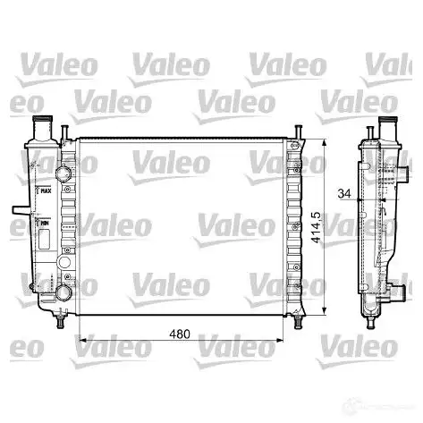 Радиатор охлаждения двигателя VALEO Z5AO62 732788 RM1 90 236696