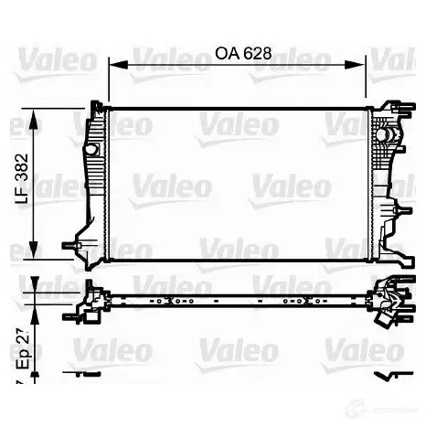 Радиатор охлаждения двигателя VALEO 237425 P VGORL3 3276427351859 735185