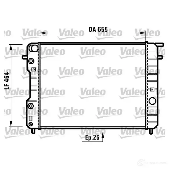 Радиатор охлаждения двигателя VALEO 8Z JML 731840 3276427318401 236410
