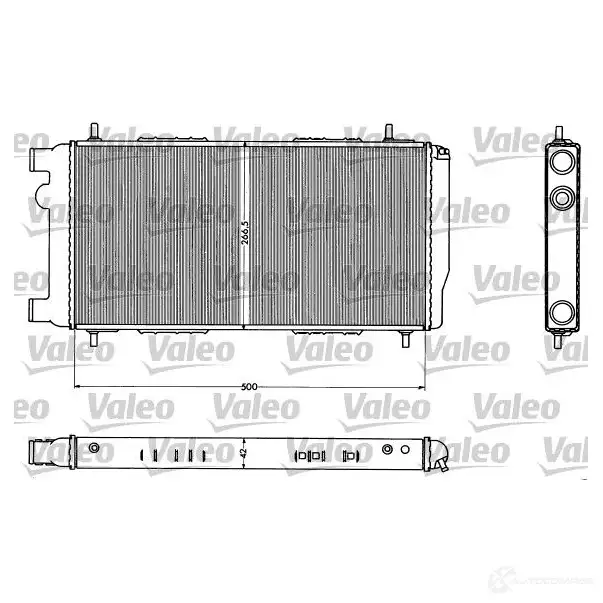 Радиатор охлаждения двигателя VALEO 3276428837161 245513 883716 0F WPI3L