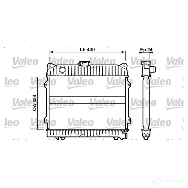 Радиатор охлаждения двигателя VALEO 732097 236455 3276427320978 SC MD4QR