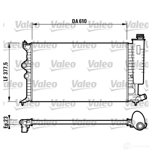 Радиатор охлаждения двигателя VALEO 236619 732597 TH273 RM 1218 изображение 0