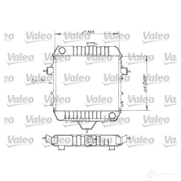 Радиатор охлаждения двигателя VALEO 819203 C QVNQQ6 3276428192031 241601