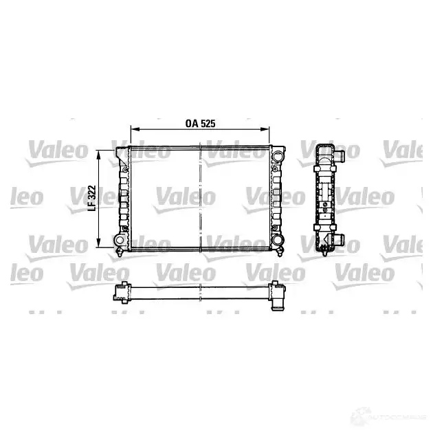 Радиатор охлаждения двигателя VALEO 245568 TA4 79 205CX8 883870 изображение 0